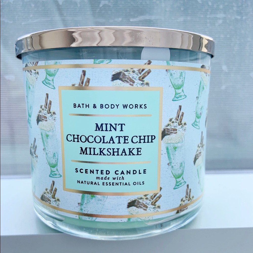 BBW Mint Chocolate chip Milkshake candle